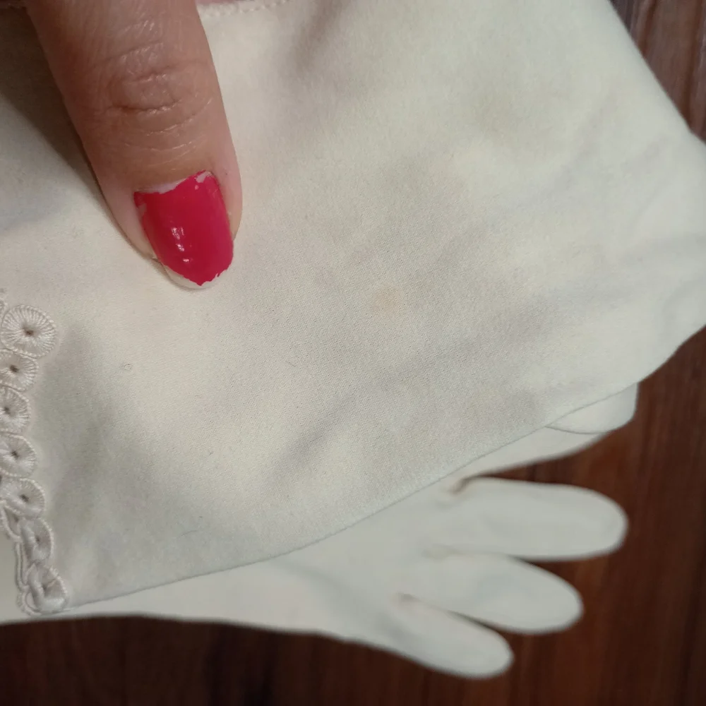 Vintage cottagecore regal embroidered gloves